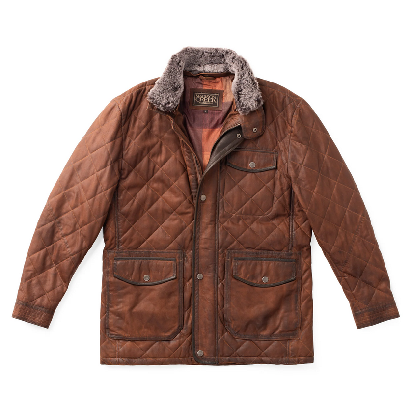 Sedona Waxed Goat Suede Jacket – Madison Creek Men's Leather