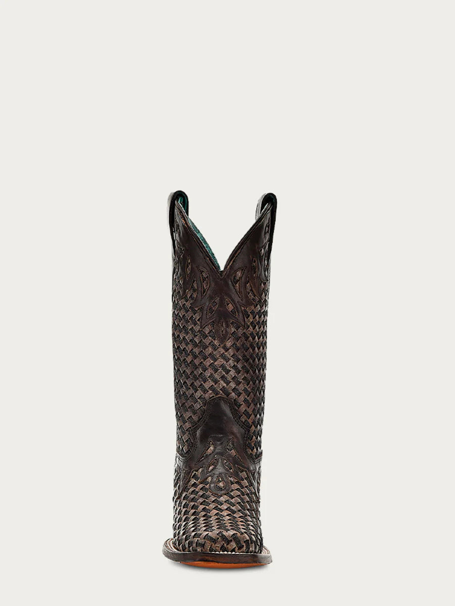 A4526-WOMENS_CHOCOLATE_GLITTER_WOVEN_OVERLAY_SQUARE_TOE_COWBOY_BOOT_3_900x