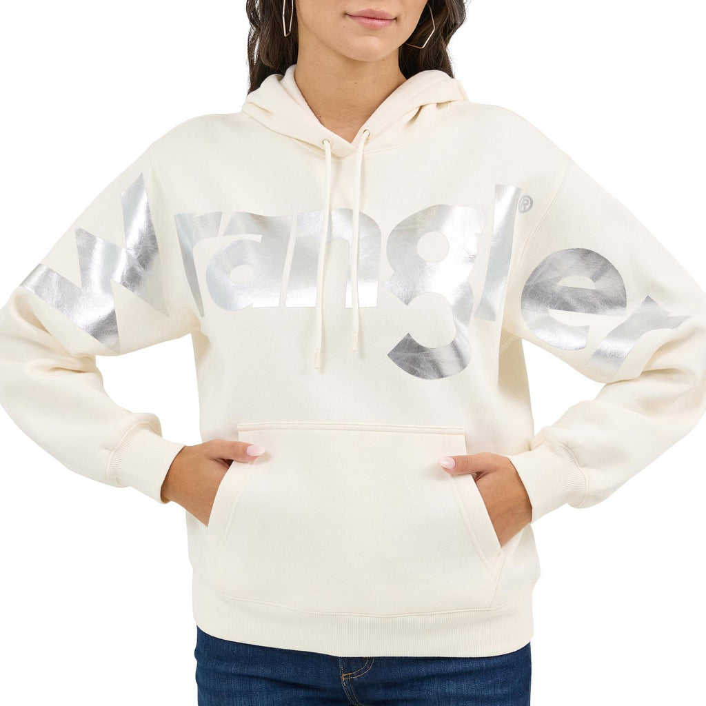 Bold Logo Hoodie – Icy White