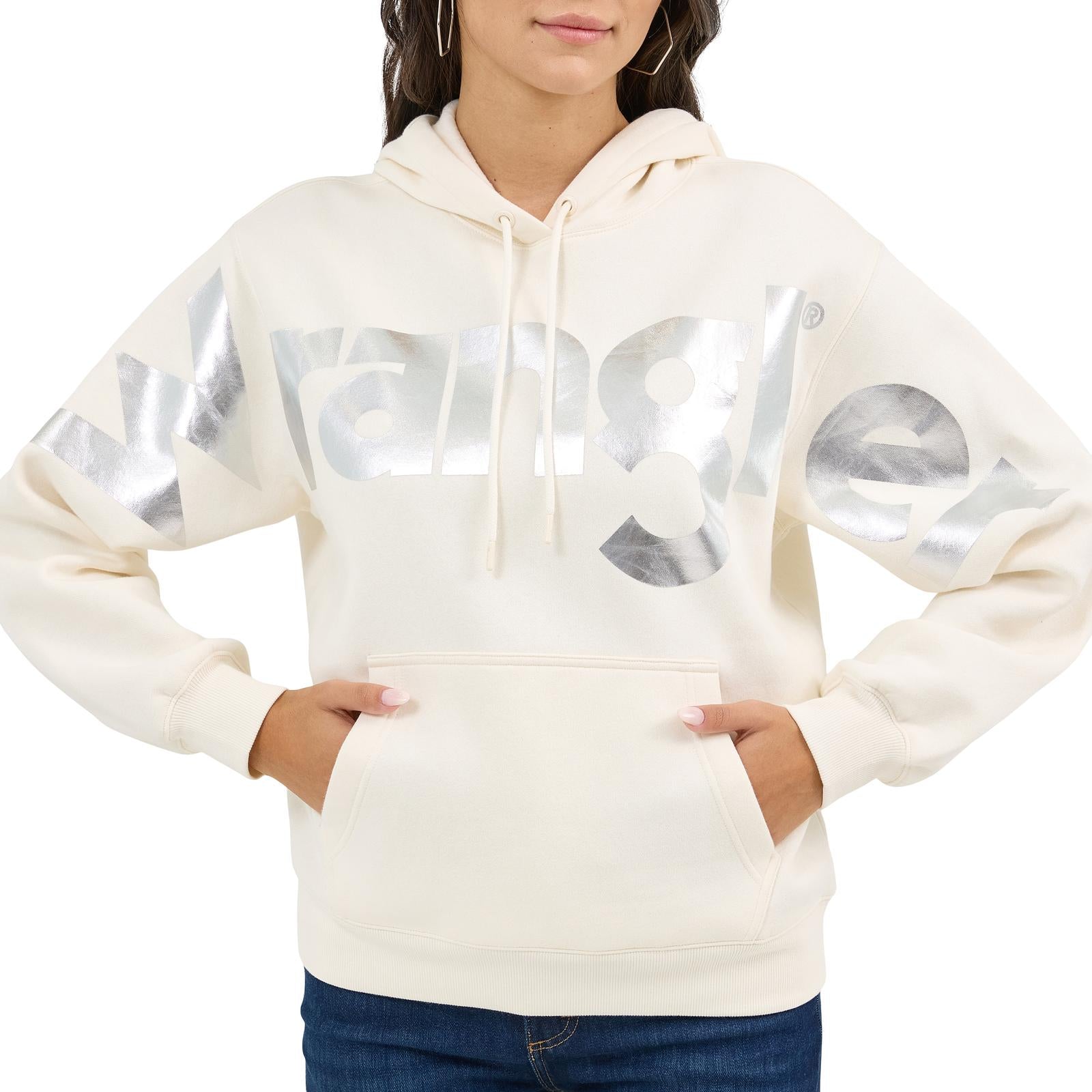 Bold Logo Hoodie – Icy White