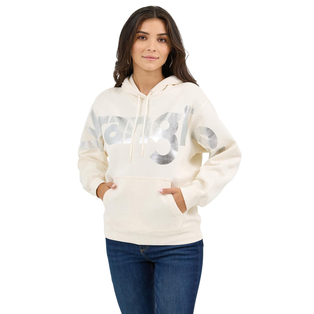 Bold Logo Hoodie – Icy White