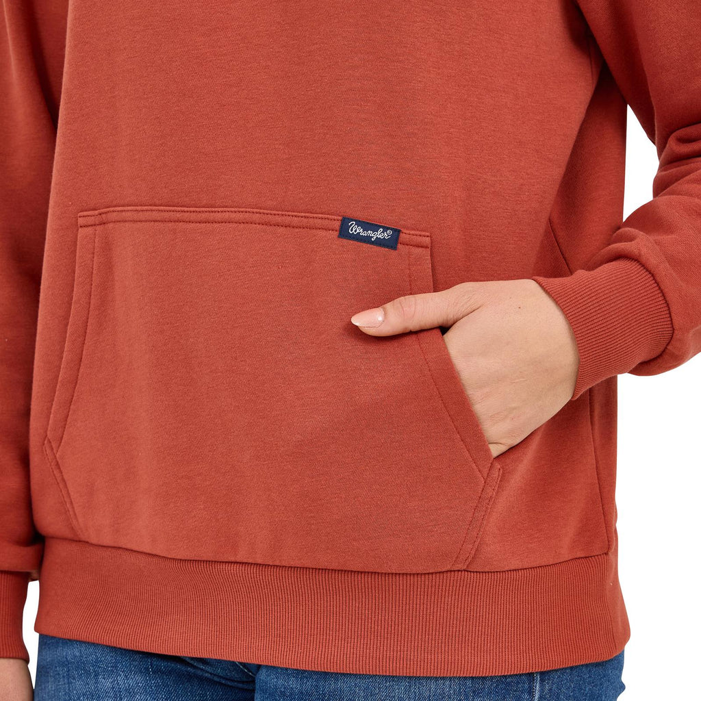 Americana Sweatshirt 1/4 Zip in Rust