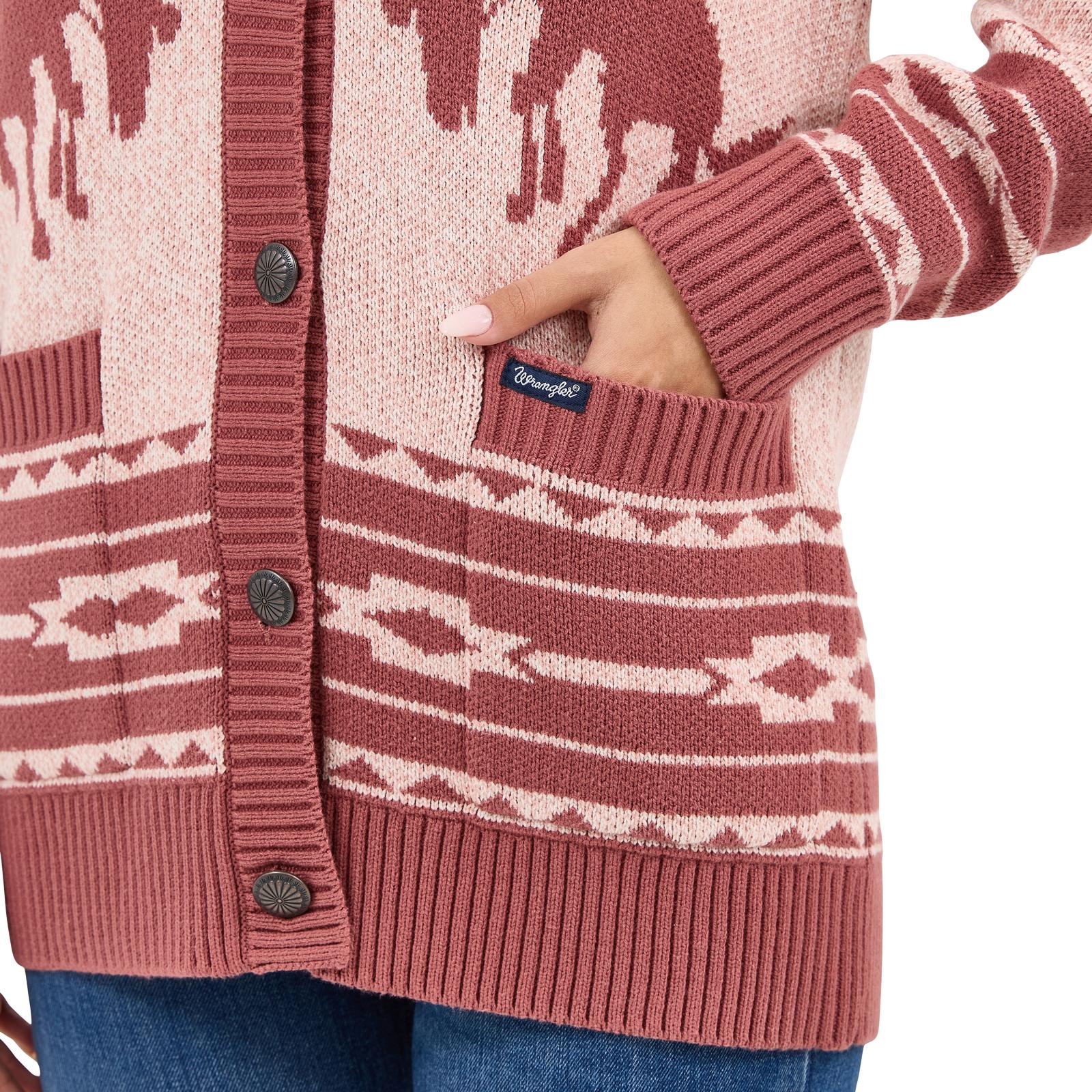 Retro Vintage Sweater Cardigan - Brown
