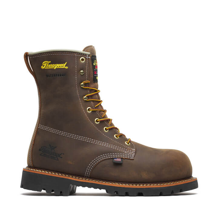 AMERICAN LEGACY – Waterproof + Insulated – 8” Crazy Horse Nano Safety Toe
