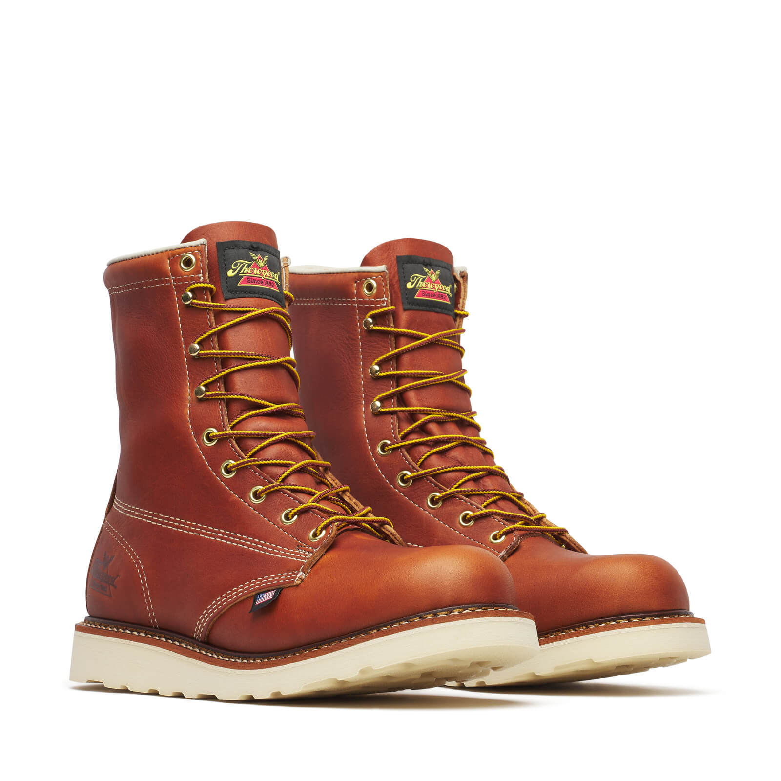 American Heritage – 8″ Tobacco Plain Toe MAXWear Wedge™