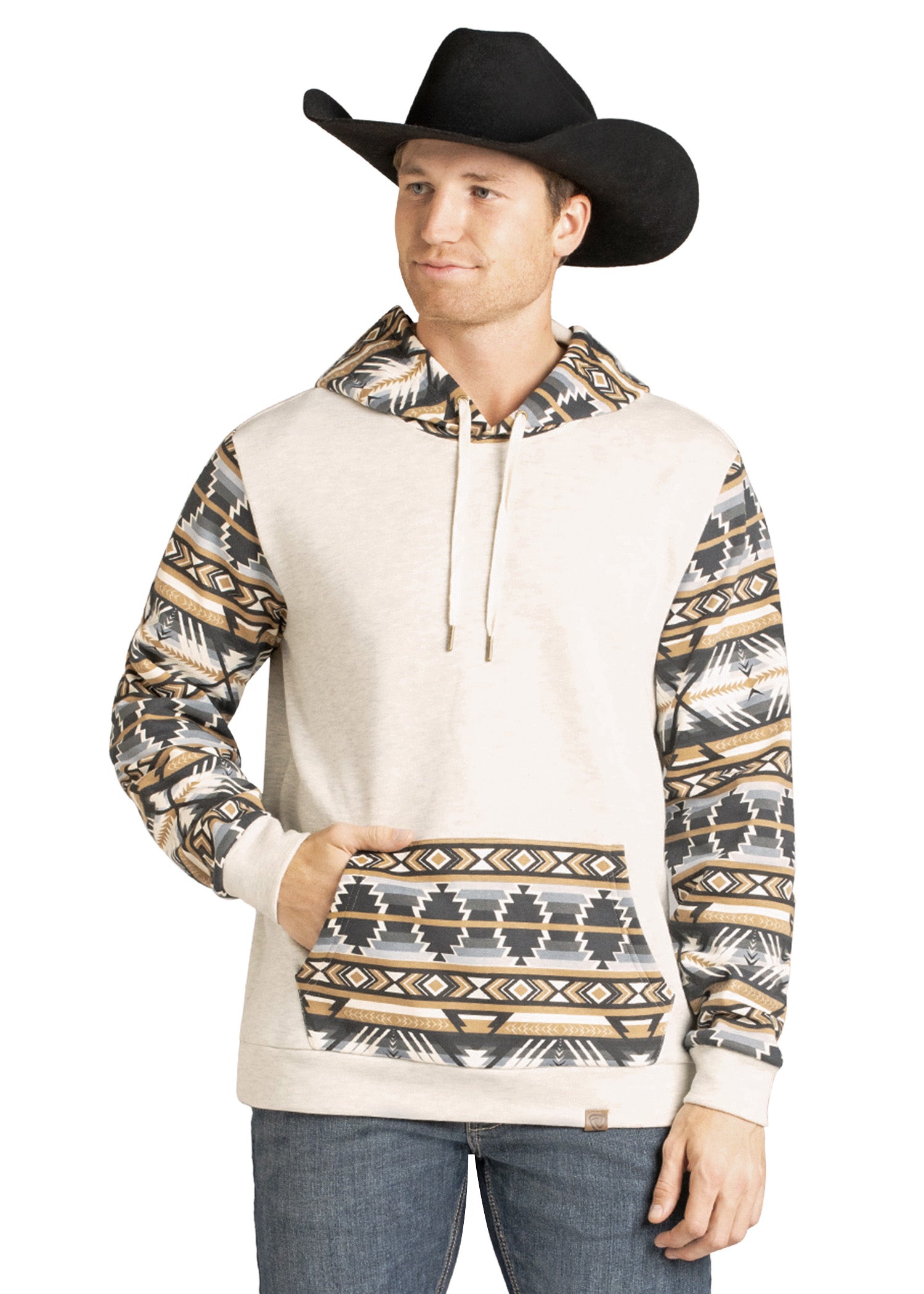 Aztec Accented Hoodie