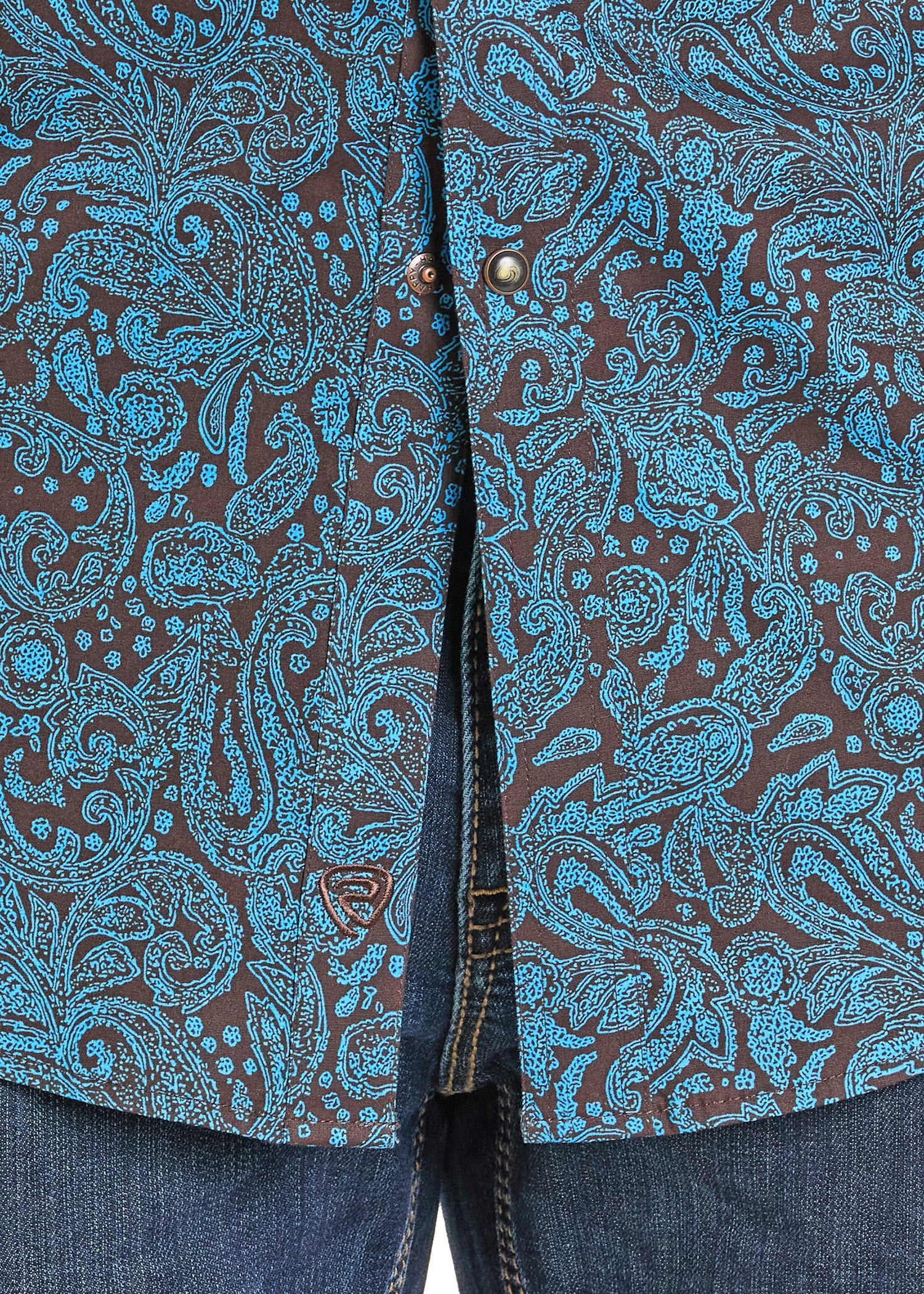 Paisley Long Sleeve Snap Shirt