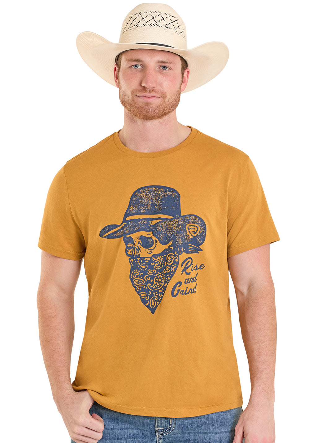 Cowboy Skull Graphic T-Shirt