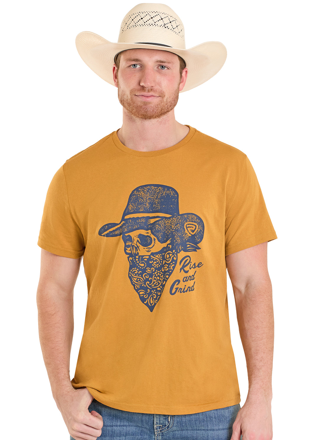 Cowboy Skull Graphic T-Shirt