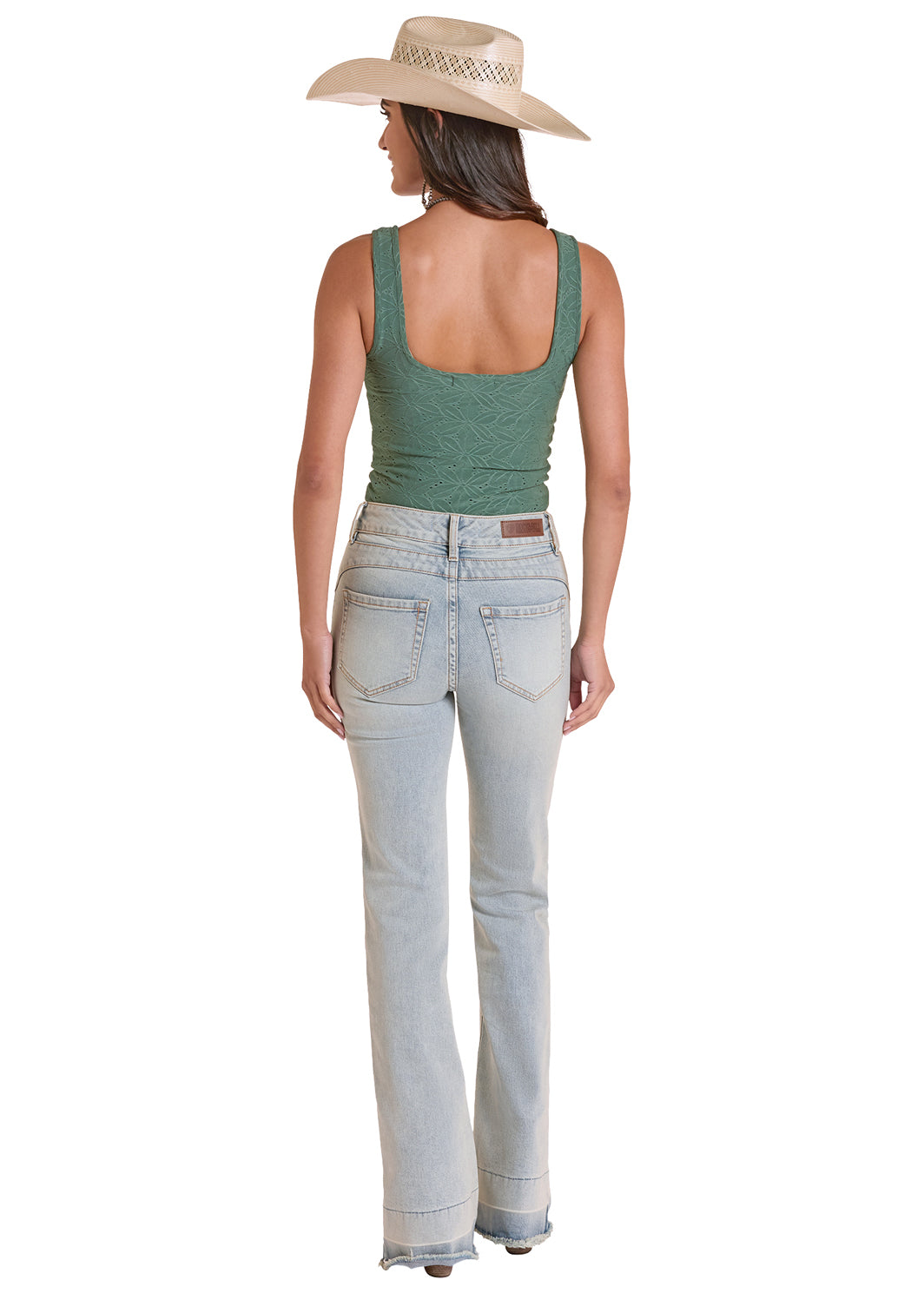 Womens Knit Eyelet Tank Top