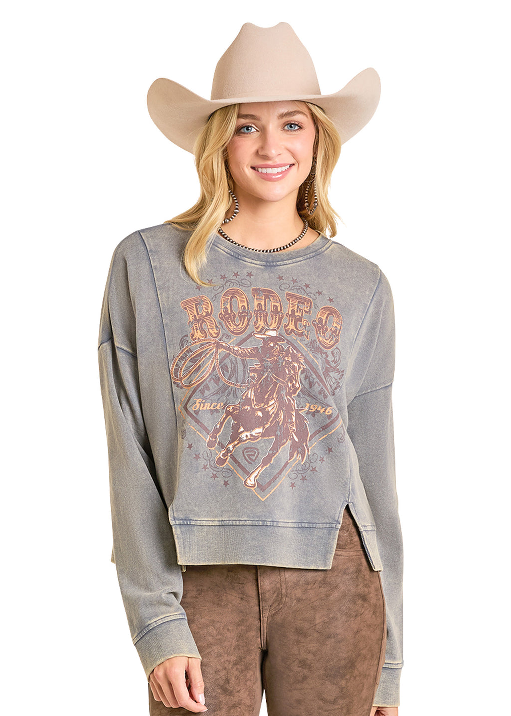 Rodeo Graphic Print Pullover