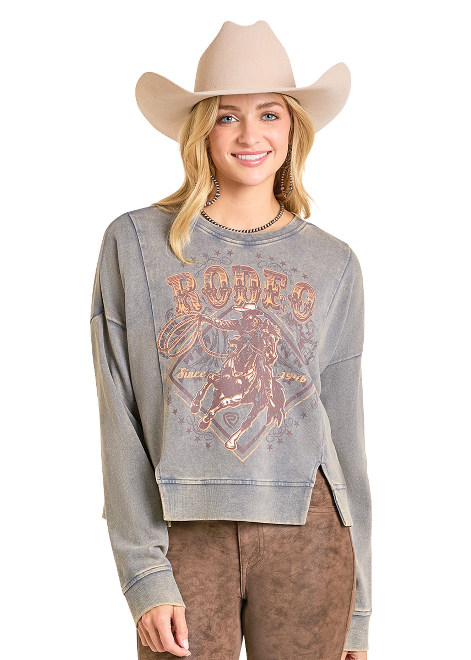 Rodeo Graphic Print Pullover