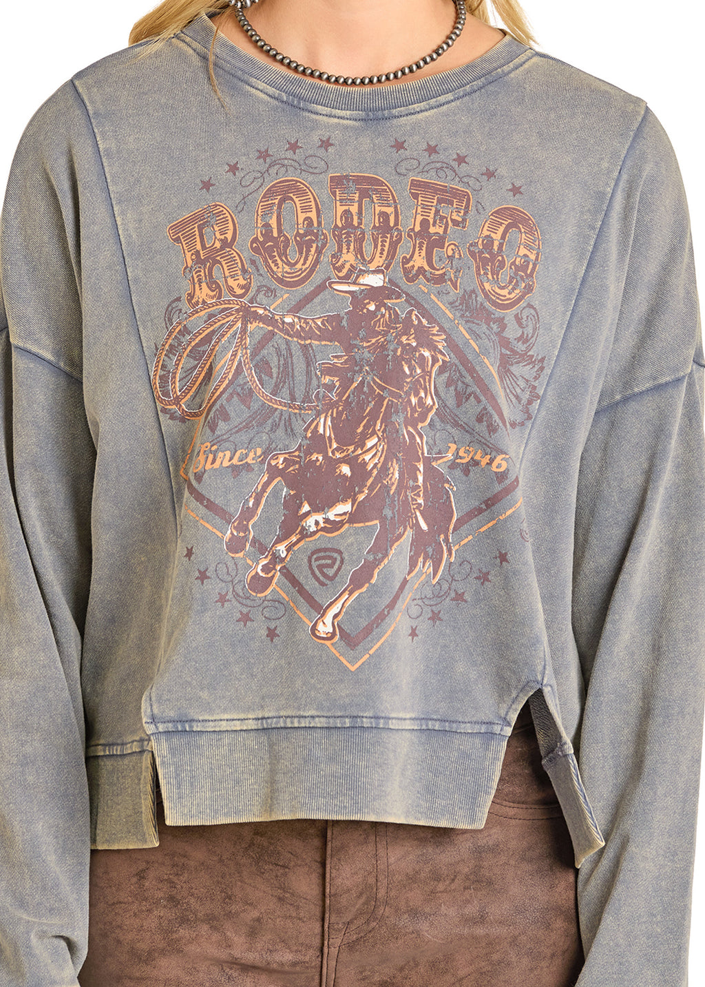 Rodeo Graphic Print Pullover