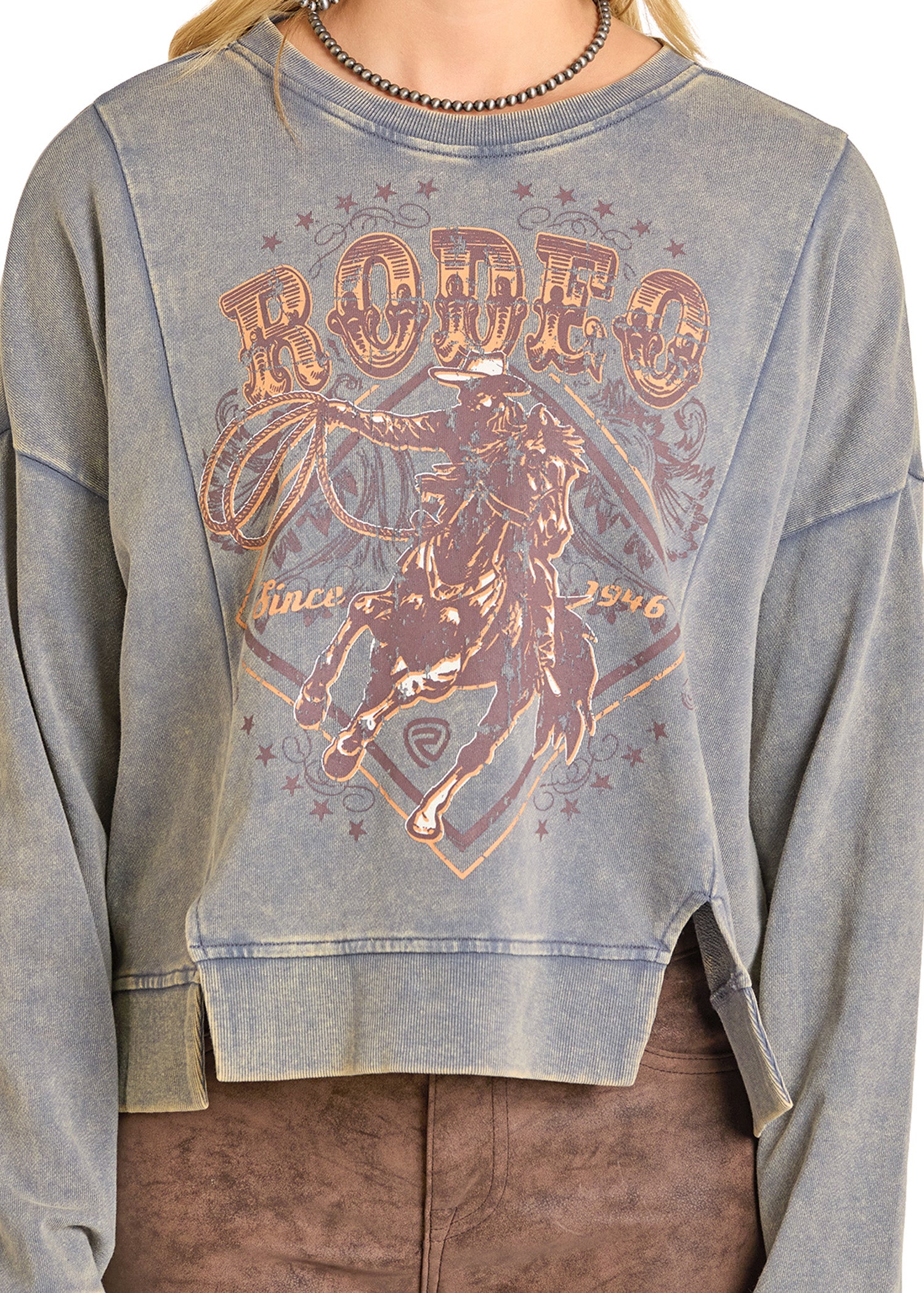 Rodeo Graphic Print Pullover