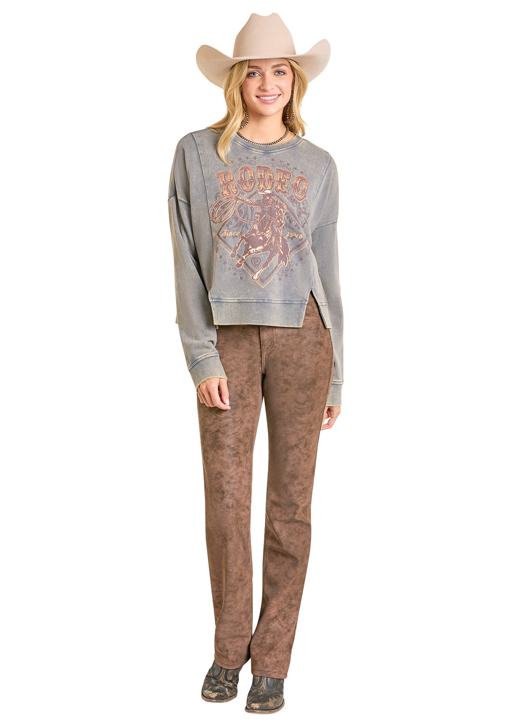 Rodeo Graphic Print Pullover