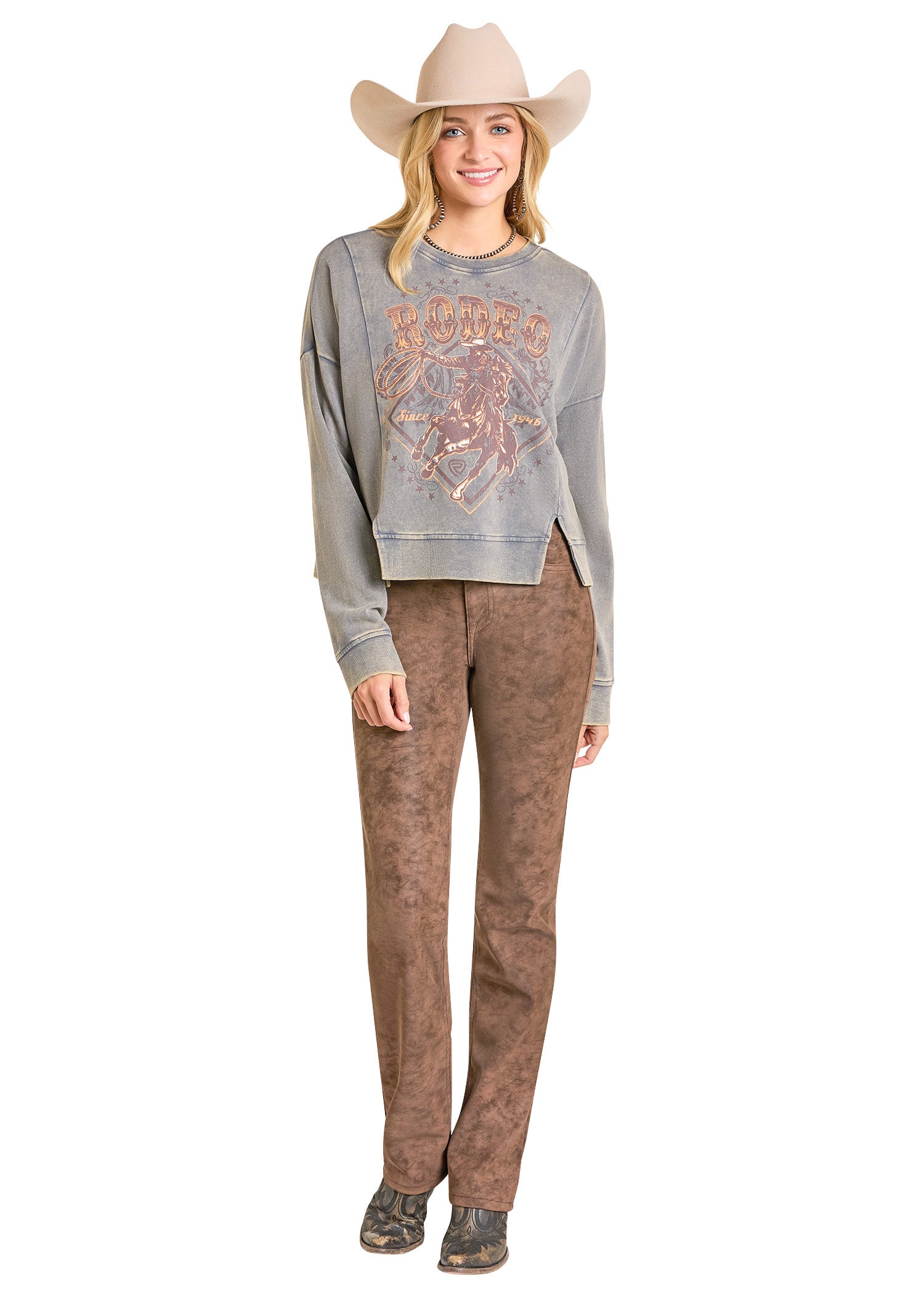 Rodeo Graphic Print Pullover