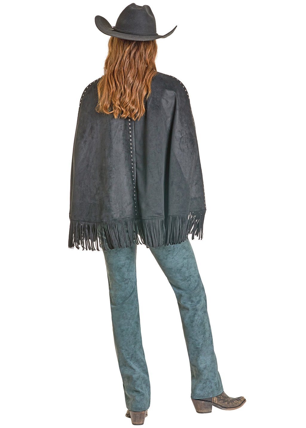 Embroidered Cape with Studs