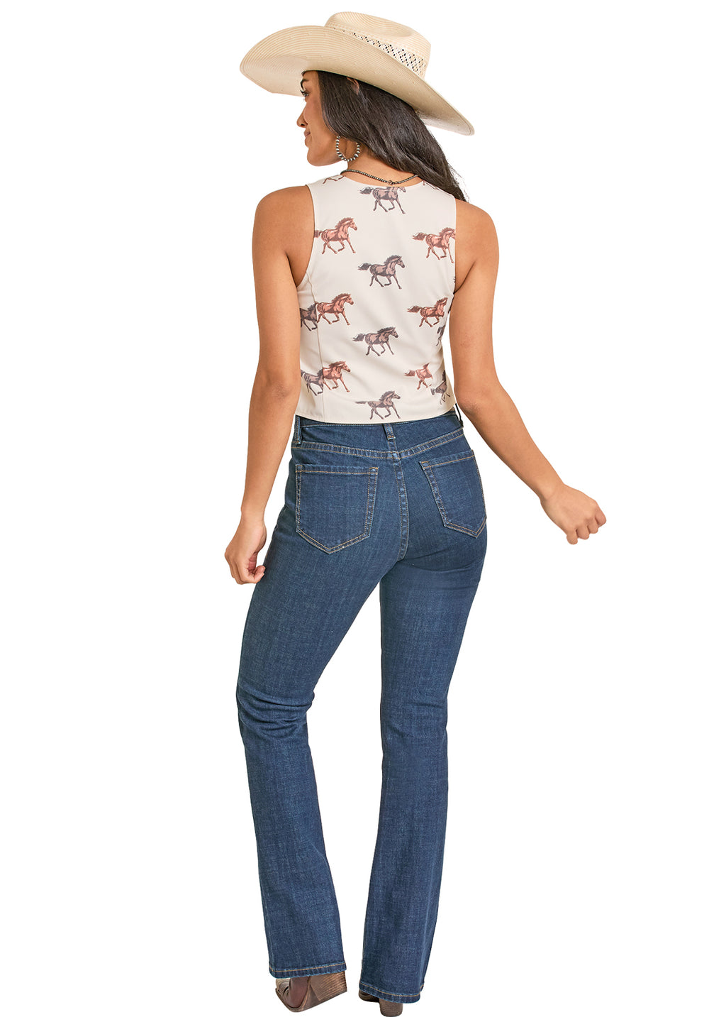 Horse Print Vest