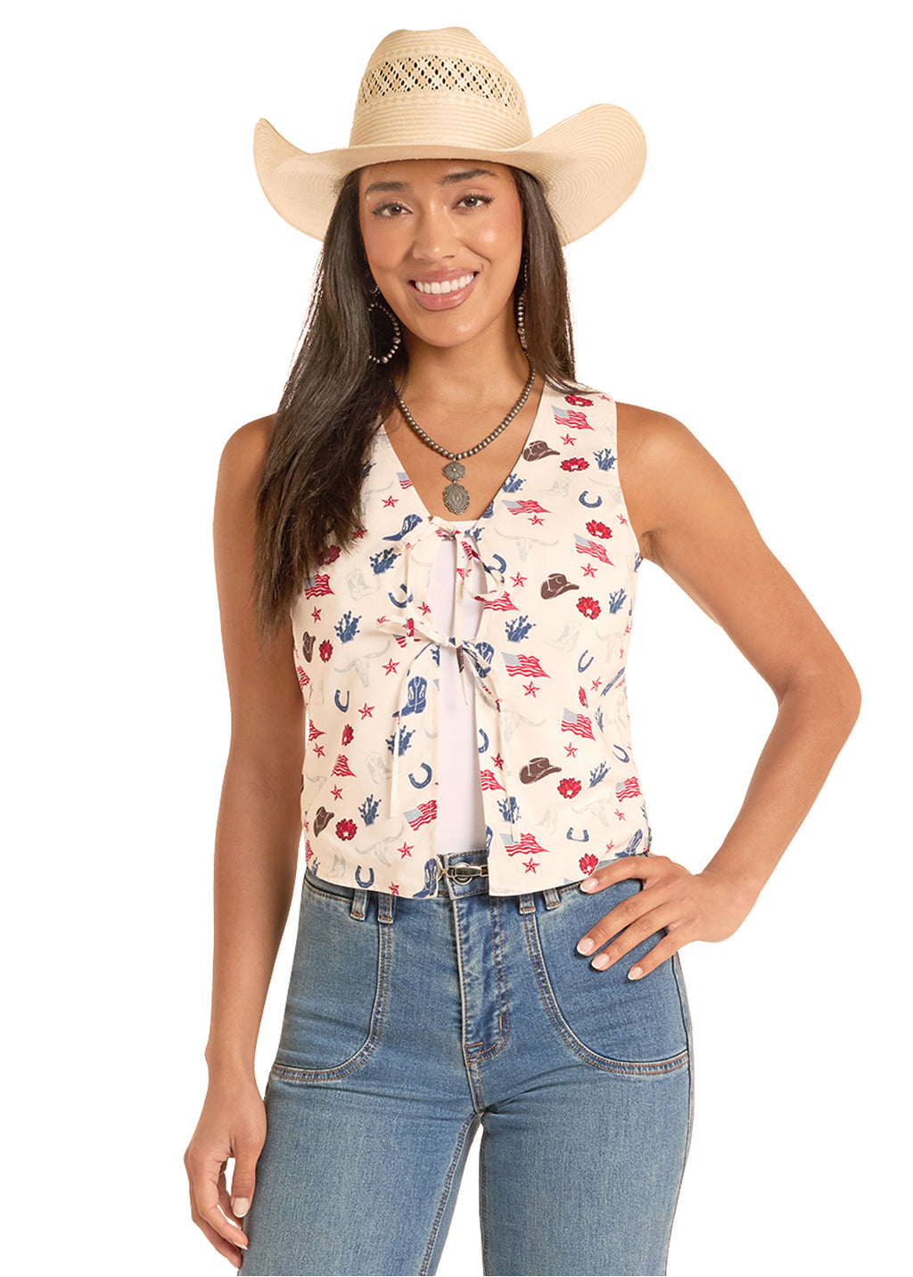 American Print Vest