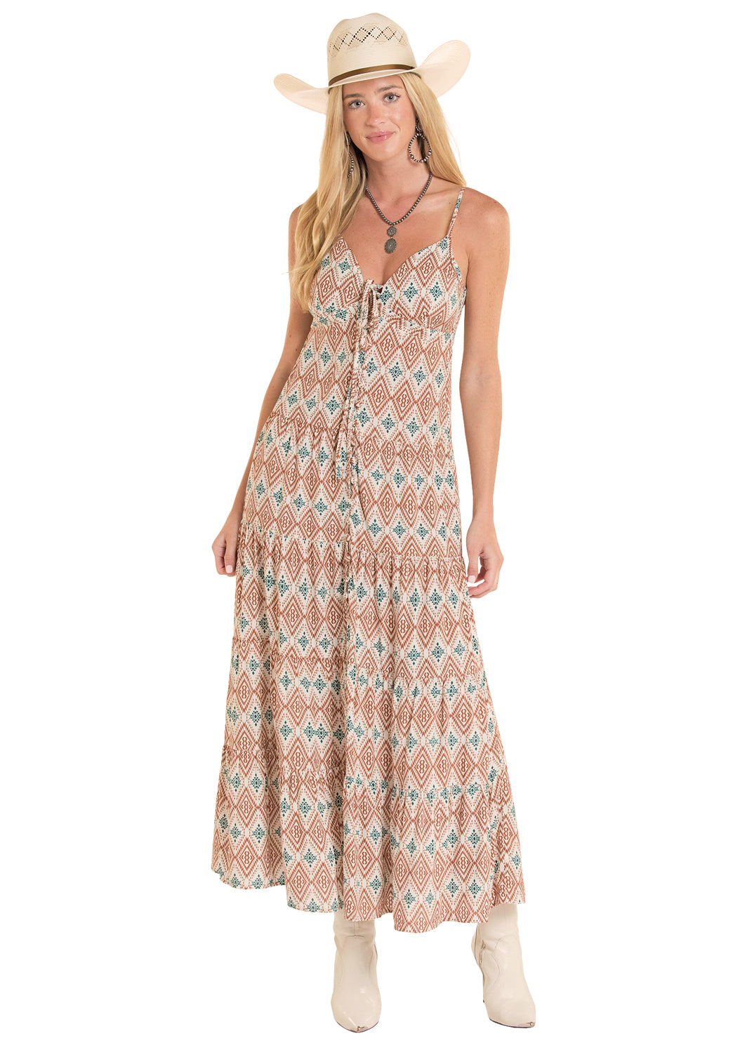 Ikat Print Dress