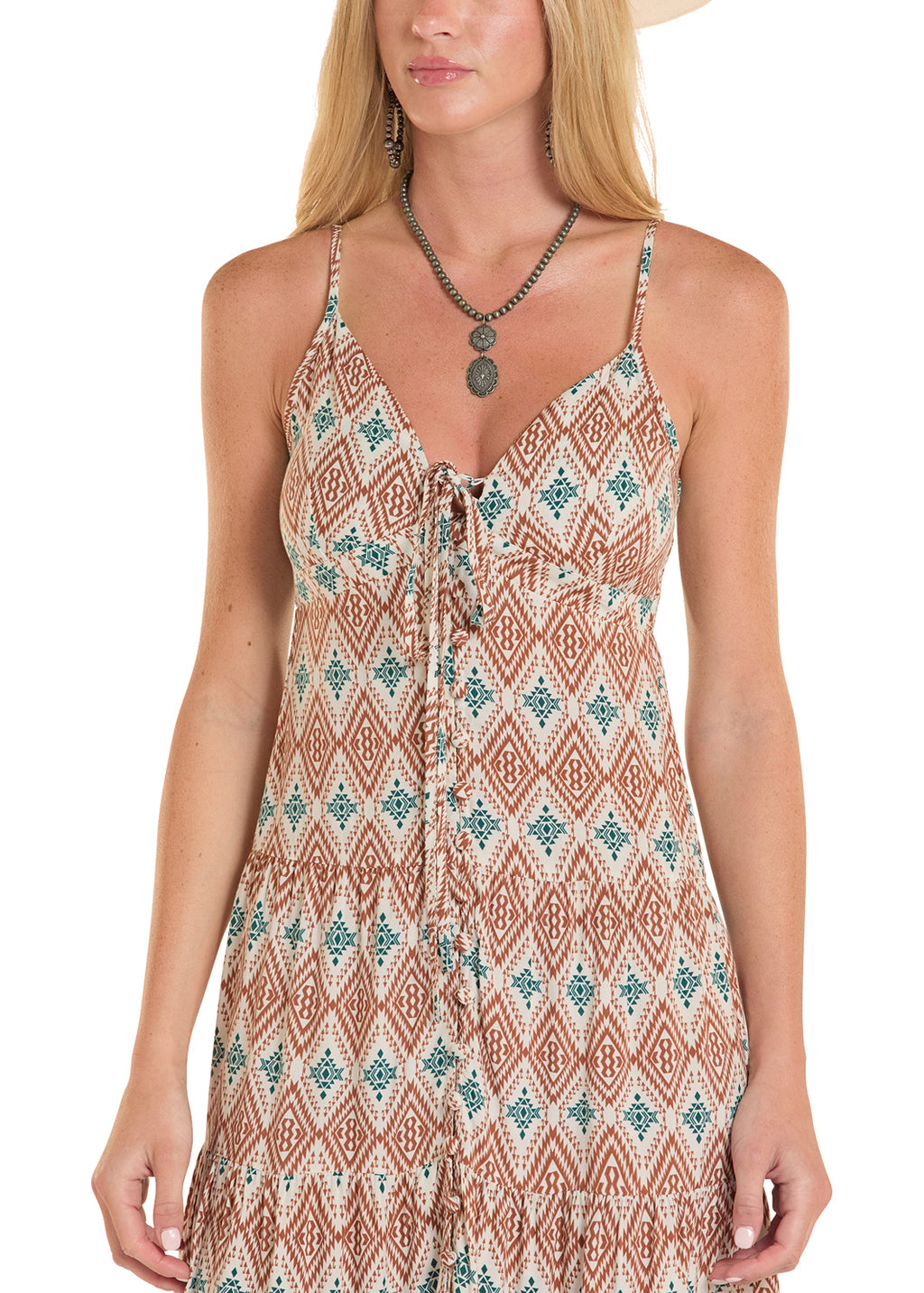 Ikat Print Dress