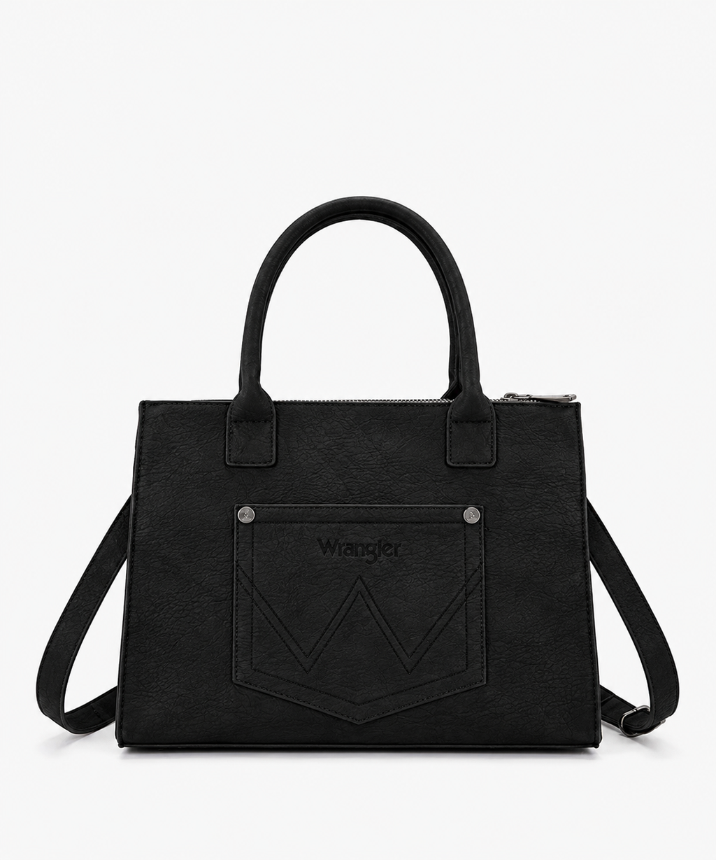 Wrangler Western Fringe Handbag Tote - WG453-8123BK