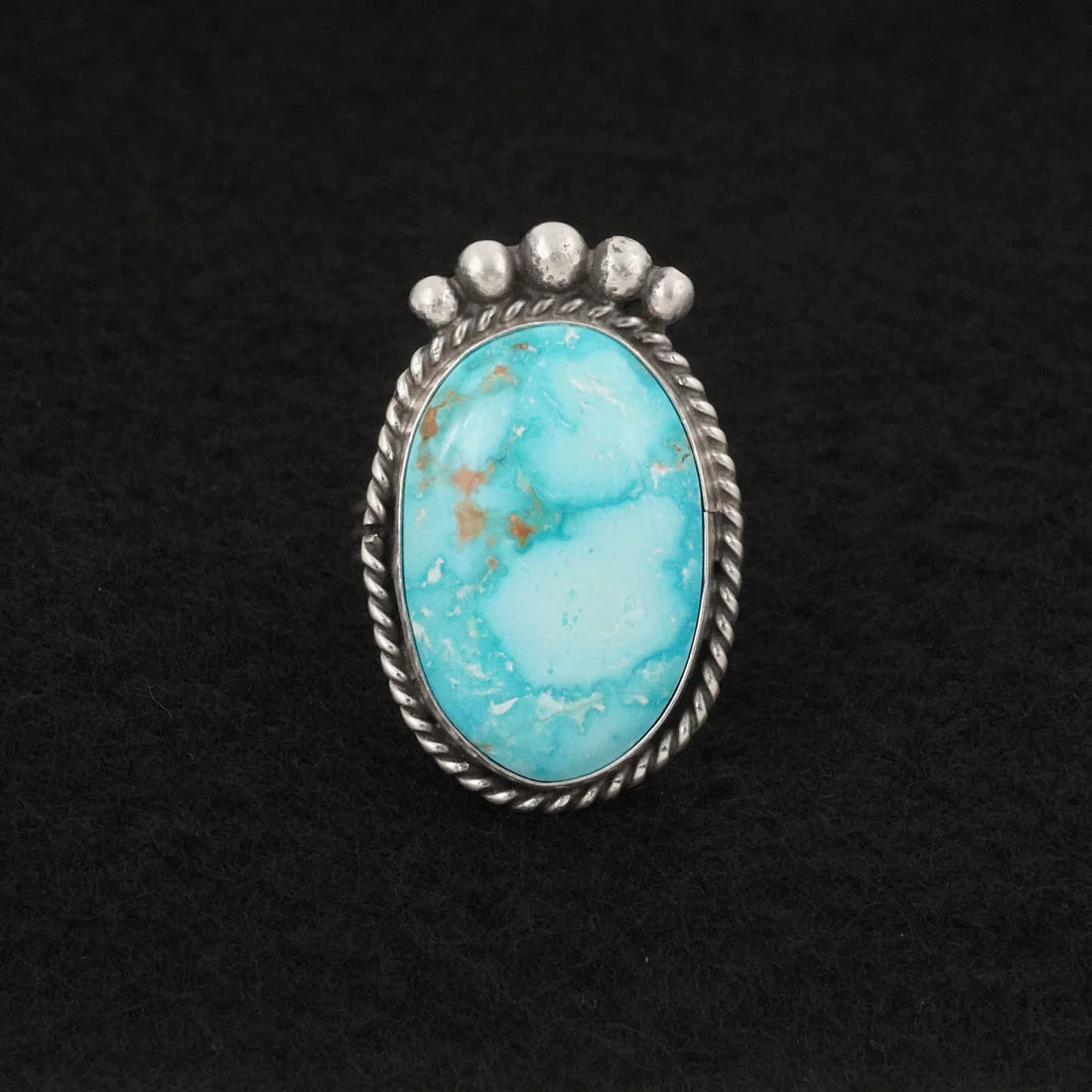 Rena Begay Turquoise & Sterling Silver Ring Size 9