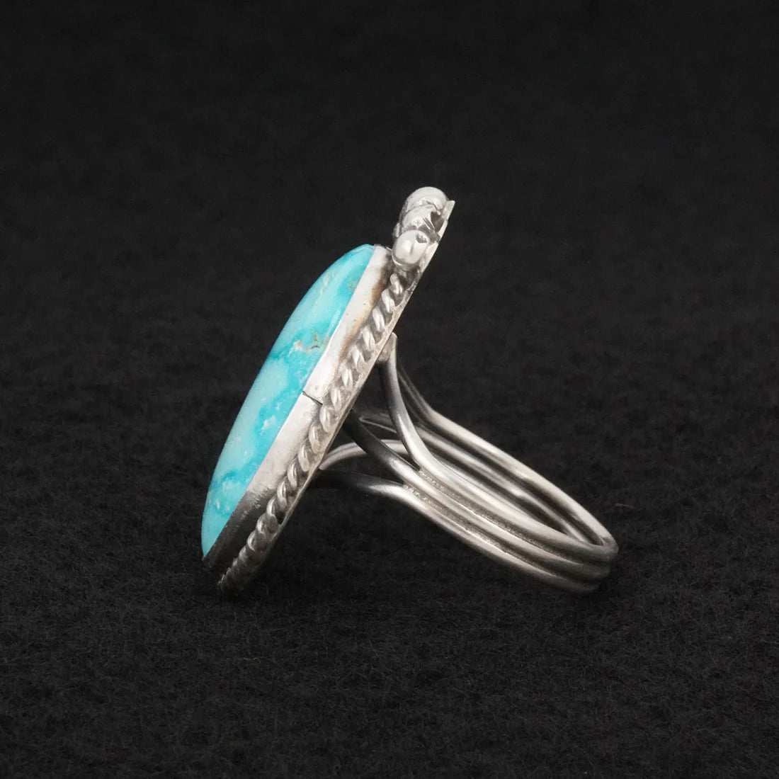 Rena Begay Turquoise & Sterling Silver Ring Size 9