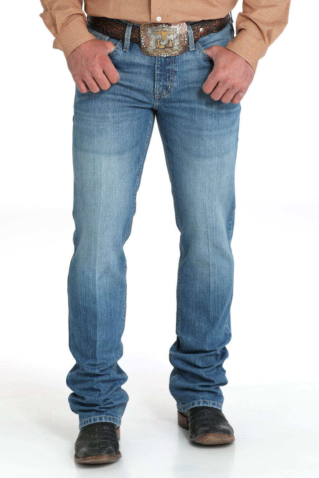 Ian Slim Fit in Medium Stone Jean