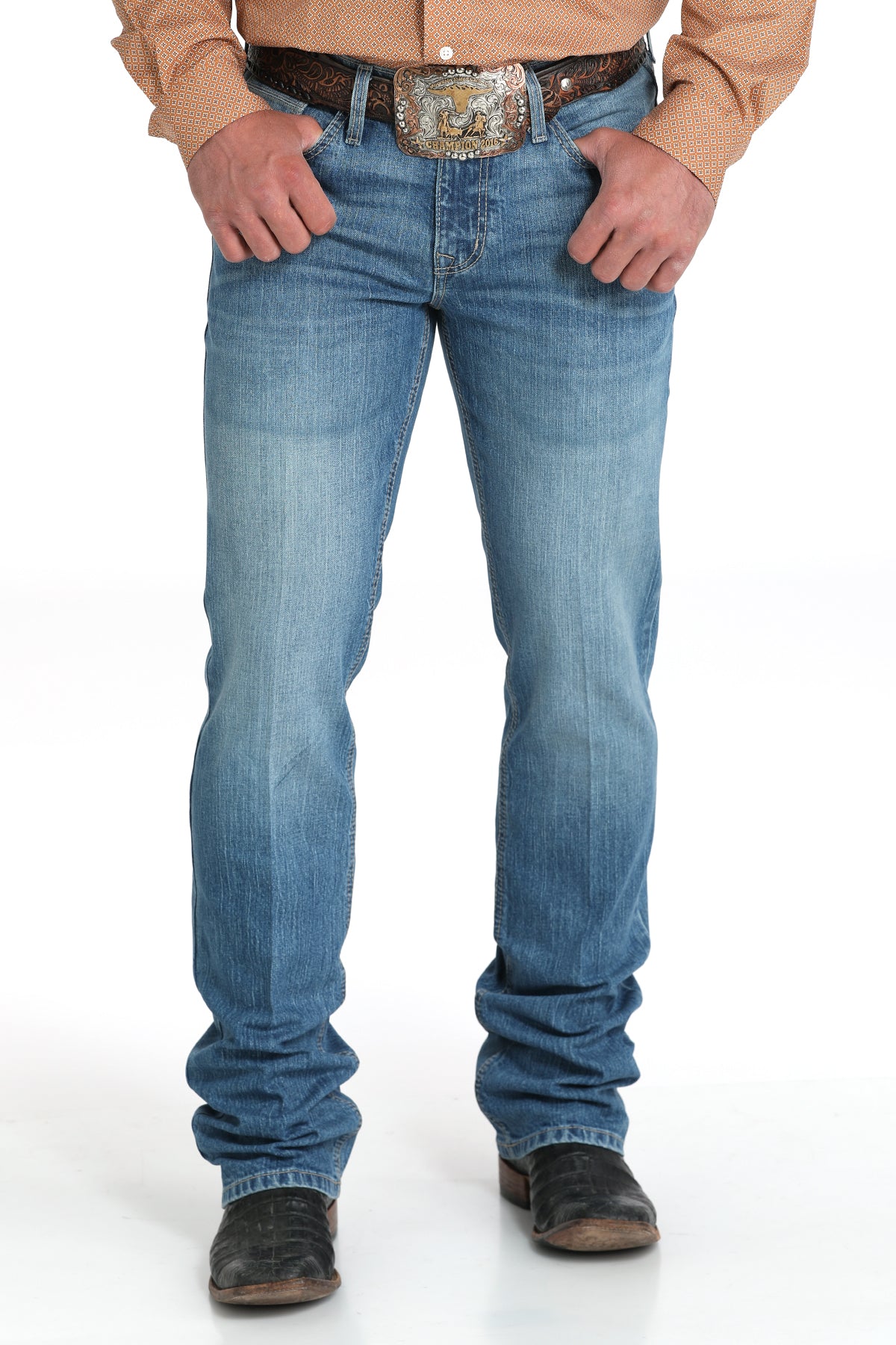 Ian Slim Fit in Medium Stone Jean