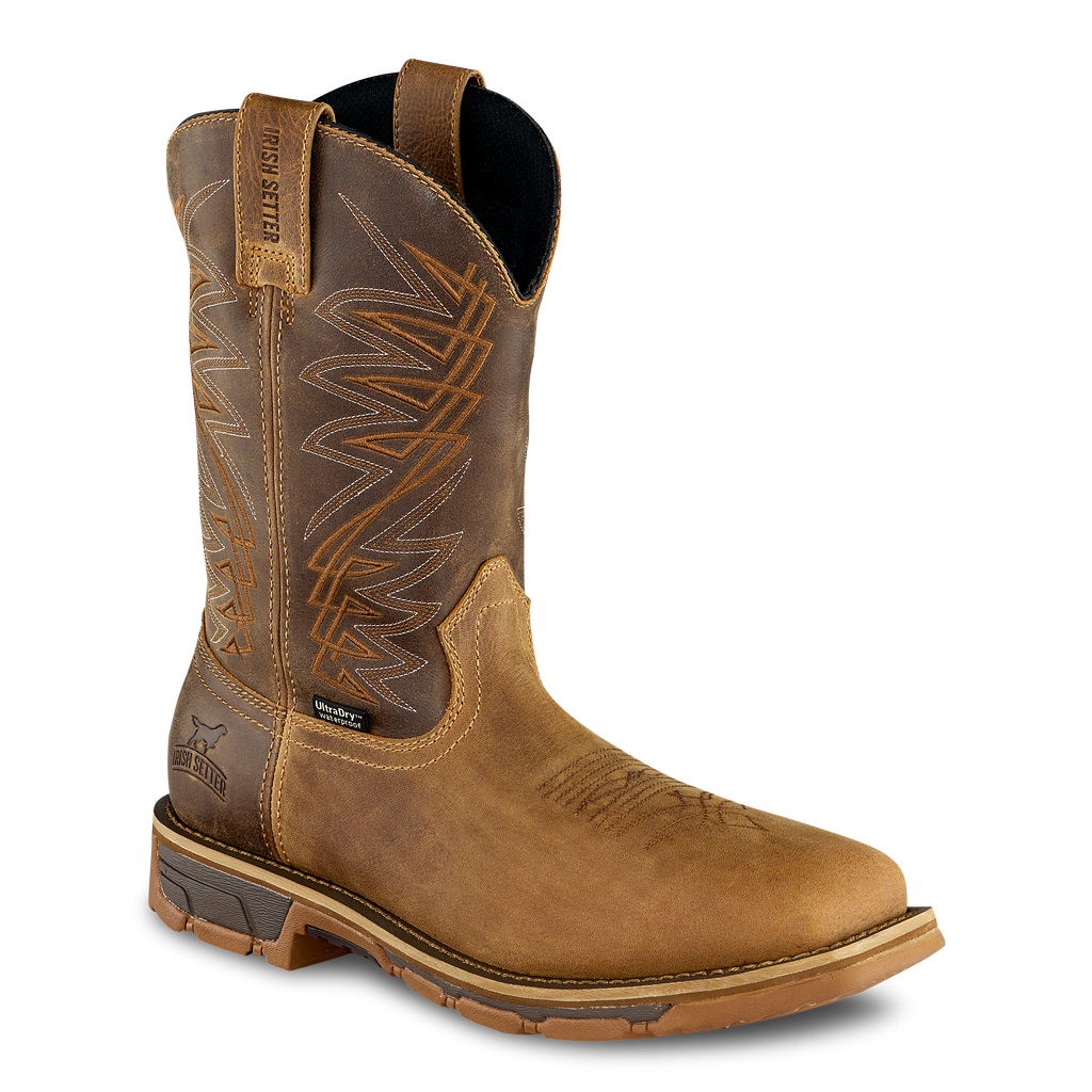 Marshall 11-inch Waterproof Leather Safety Toe Pull-On Boot
