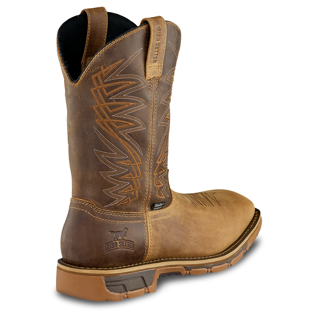 Marshall 11-inch Waterproof Leather Safety Toe Pull-On Boot