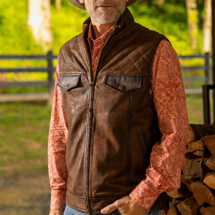 Brentwood Leather Vest