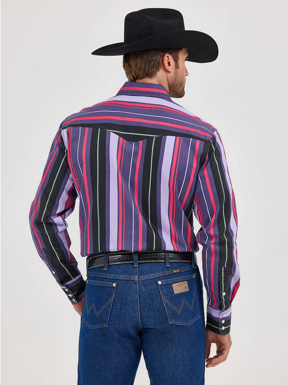 Vintage-Inspired Brushpopper Western Snap Workshirt