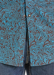 RR Paisley Print LS Snap