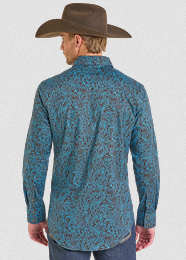 RR Paisley Print LS Snap