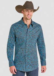 RR Paisley Print LS Snap