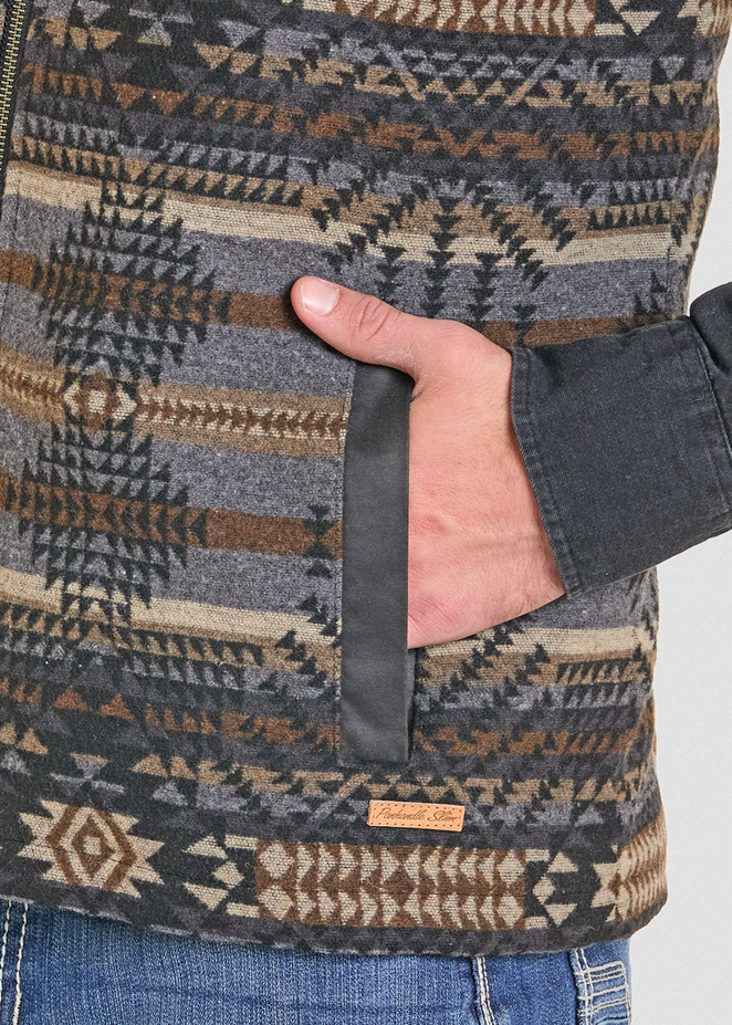 Jacquard Aztec Printed Vest