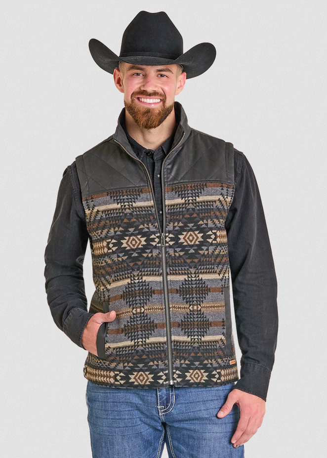 Jacquard Aztec Printed Vest