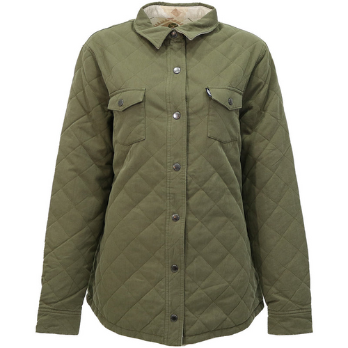 "Bandera" Reversible Barn Jacket Olive w/Cream & Tan Aztec