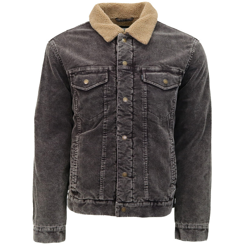 Mesquite Corduroy Jacket Grey w/Tan Sherpa