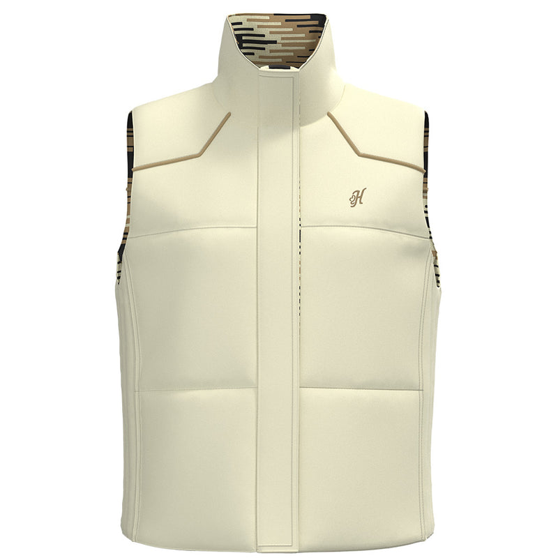 Briar Reversible Puffer Vest Cream w/ Saddle Blanket Pattern