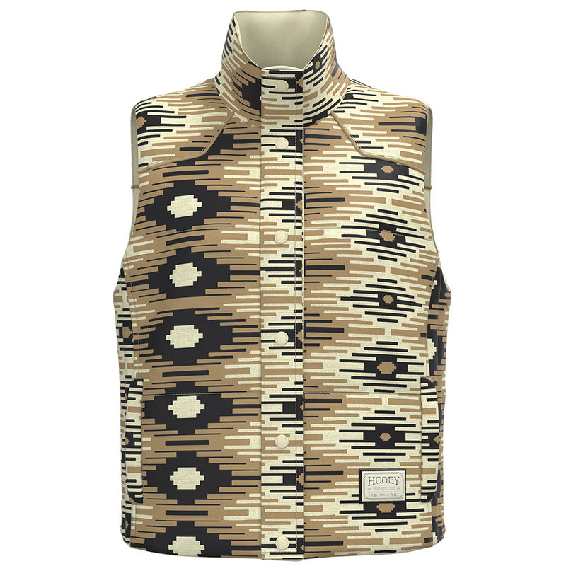 Briar Reversible Puffer Vest Cream w/ Saddle Blanket Pattern