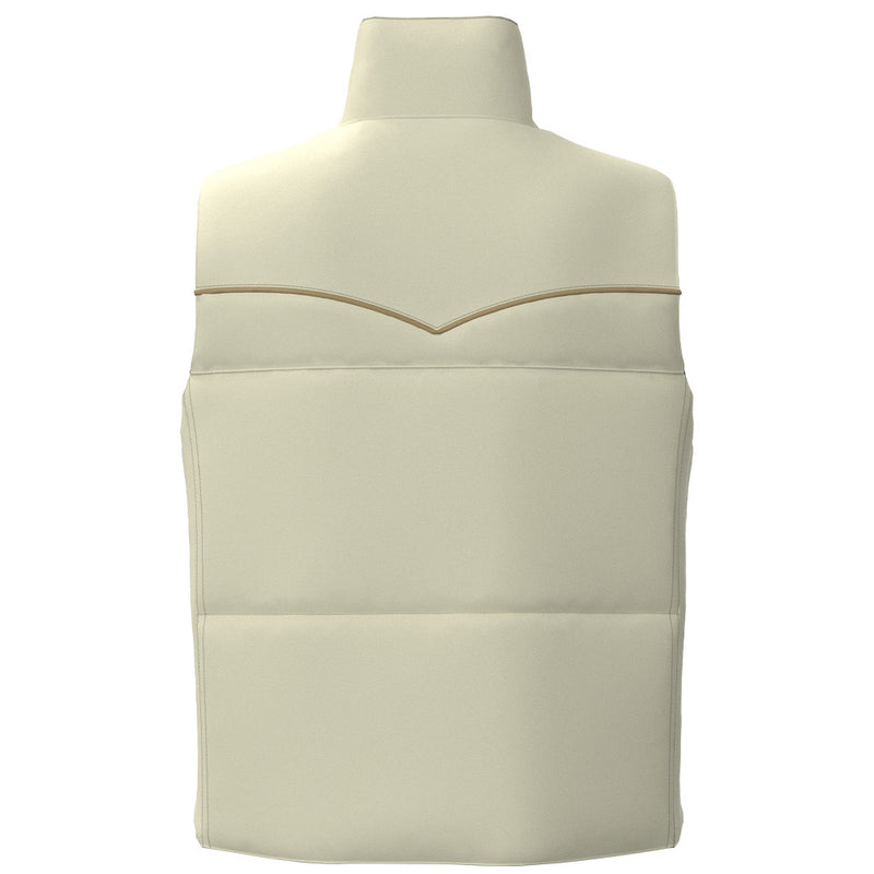 Briar Reversible Puffer Vest Cream w/ Saddle Blanket Pattern