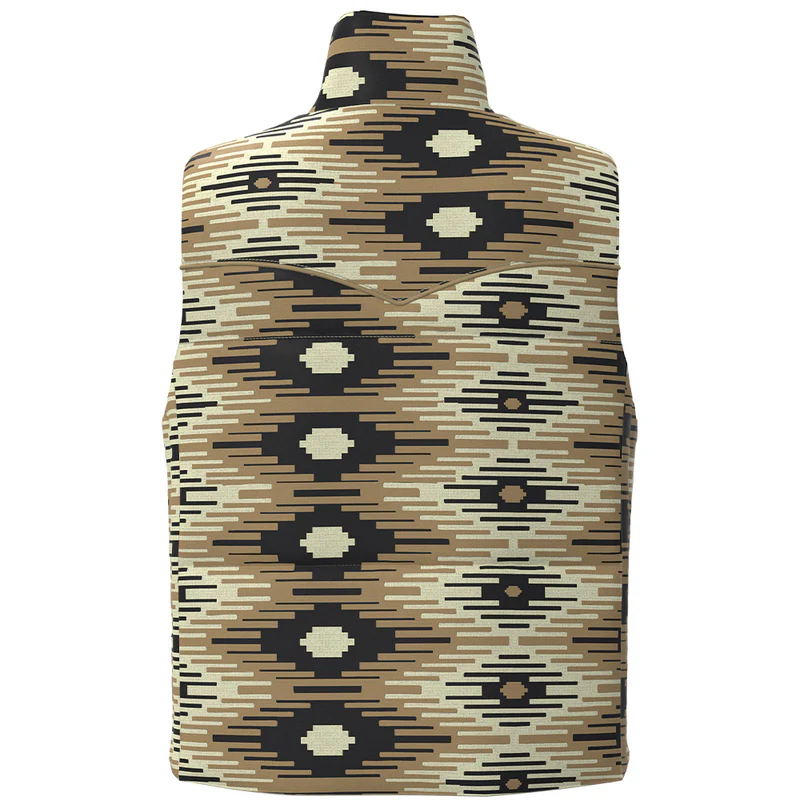 Briar Reversible Puffer Vest Cream w/ Saddle Blanket Pattern