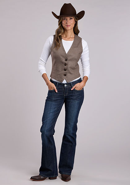 Stetson Women’s Herringbone Tweed Vest