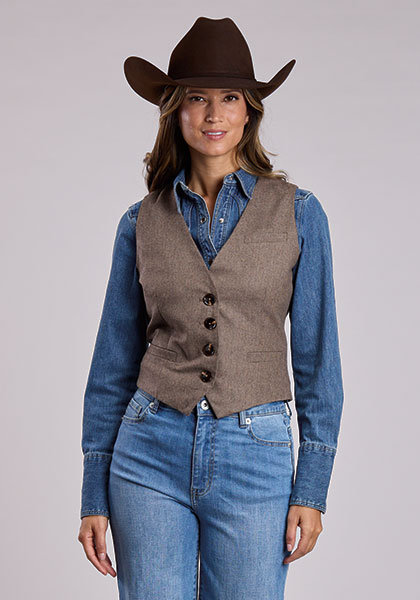 Stetson Women’s Herringbone Tweed Vest