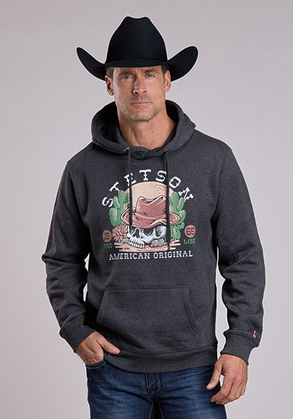 Stetson Men’s “American Original” Desert Skull Hoodie