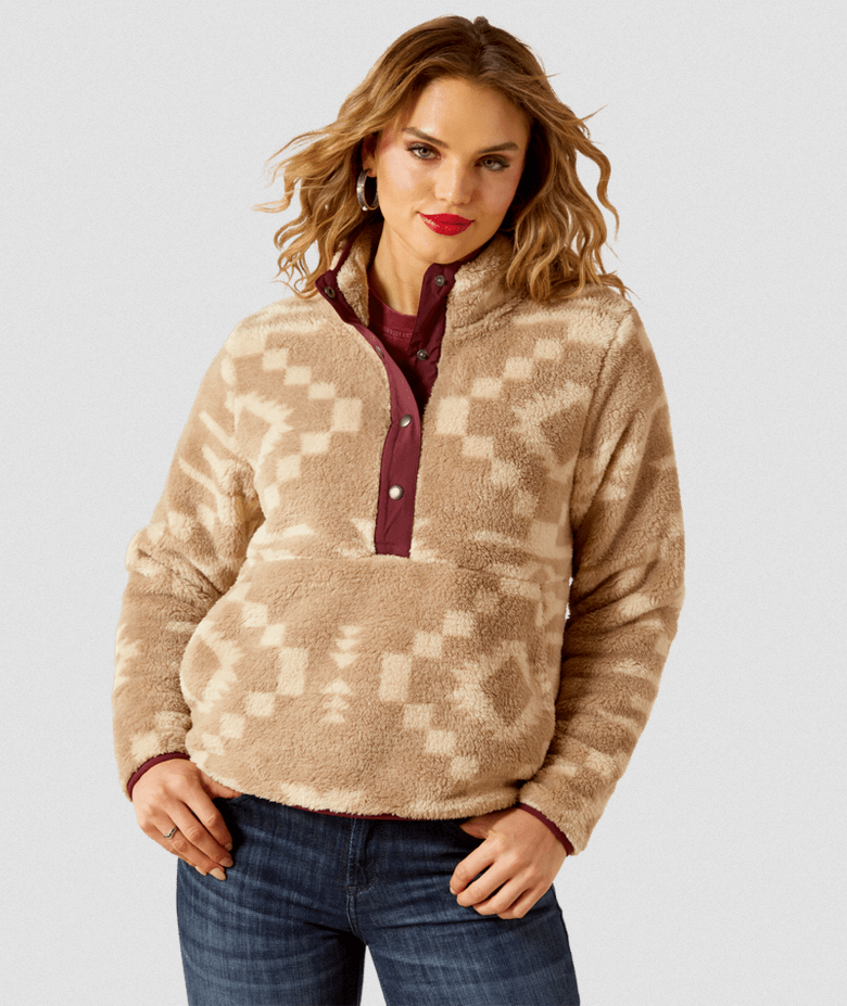 Berber Snap Front Sweatshirt