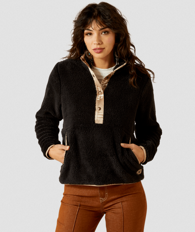 Berber Snap Front Sweatshirt
